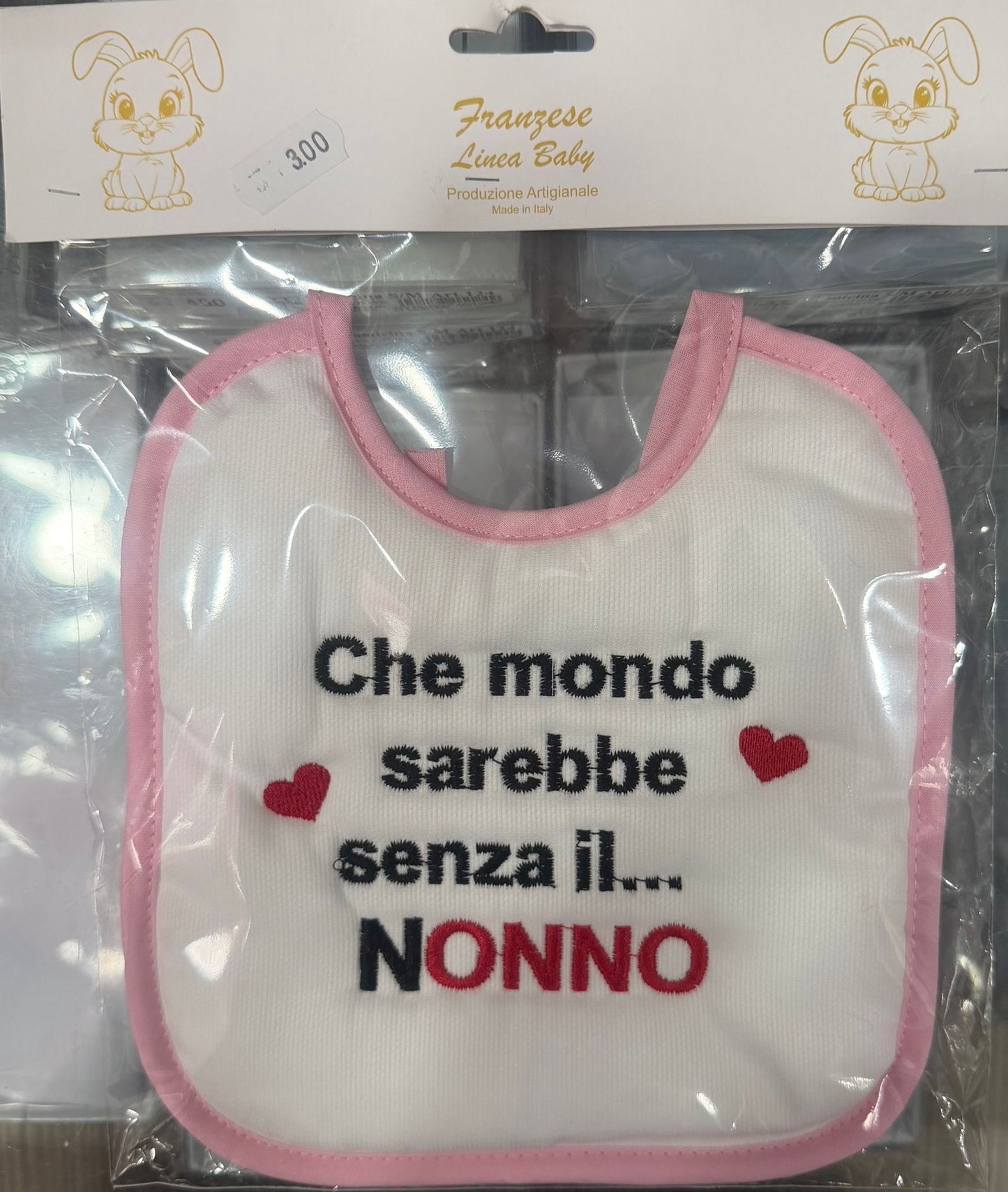 Bavetta Neonato Ricamata – Idee Regalo per Persone Speciali