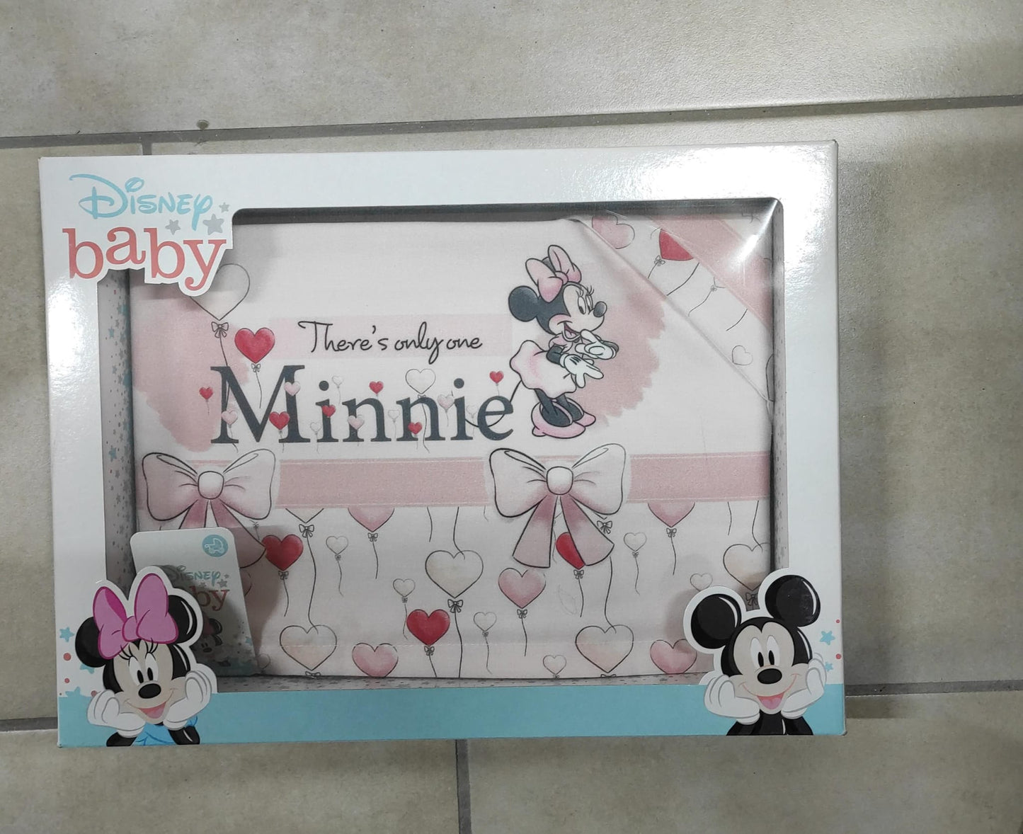 Lenzuola Passeggino Disney Baby Topolino e Minnie – 100% Cotone