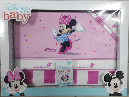 Lenzuola Passeggino Disney Baby Topolino e Minnie – 100% Cotone