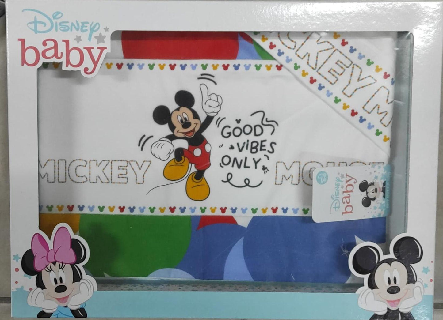 Lenzuola Passeggino Disney Baby Topolino e Minnie – 100% Cotone