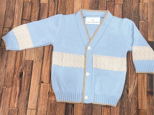 Giacchina Neonato Nazareno Gabrielli NG743/1 in Misto Lana 50% Lana 50% Acrilico