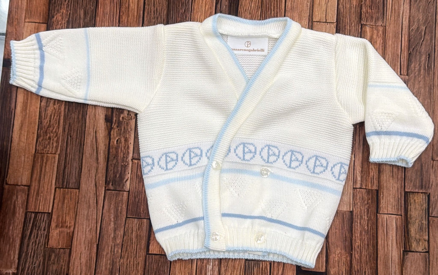 Scaldacuore Neonato Misto Lana Nazareno Gabrielli NG750/5 Incrociato Elegante