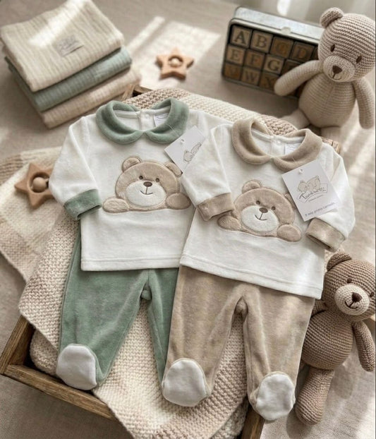 Completo Neonato con Ghettina in Ciniglia Orsetto – Art. 31/510