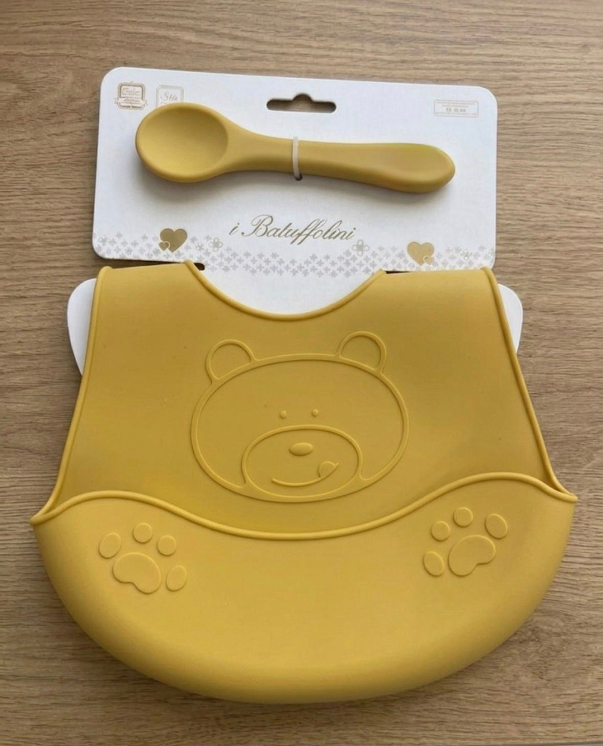 Bavetta in Silicone con Posata per Neonato – Impermeabile | i Batuffolini