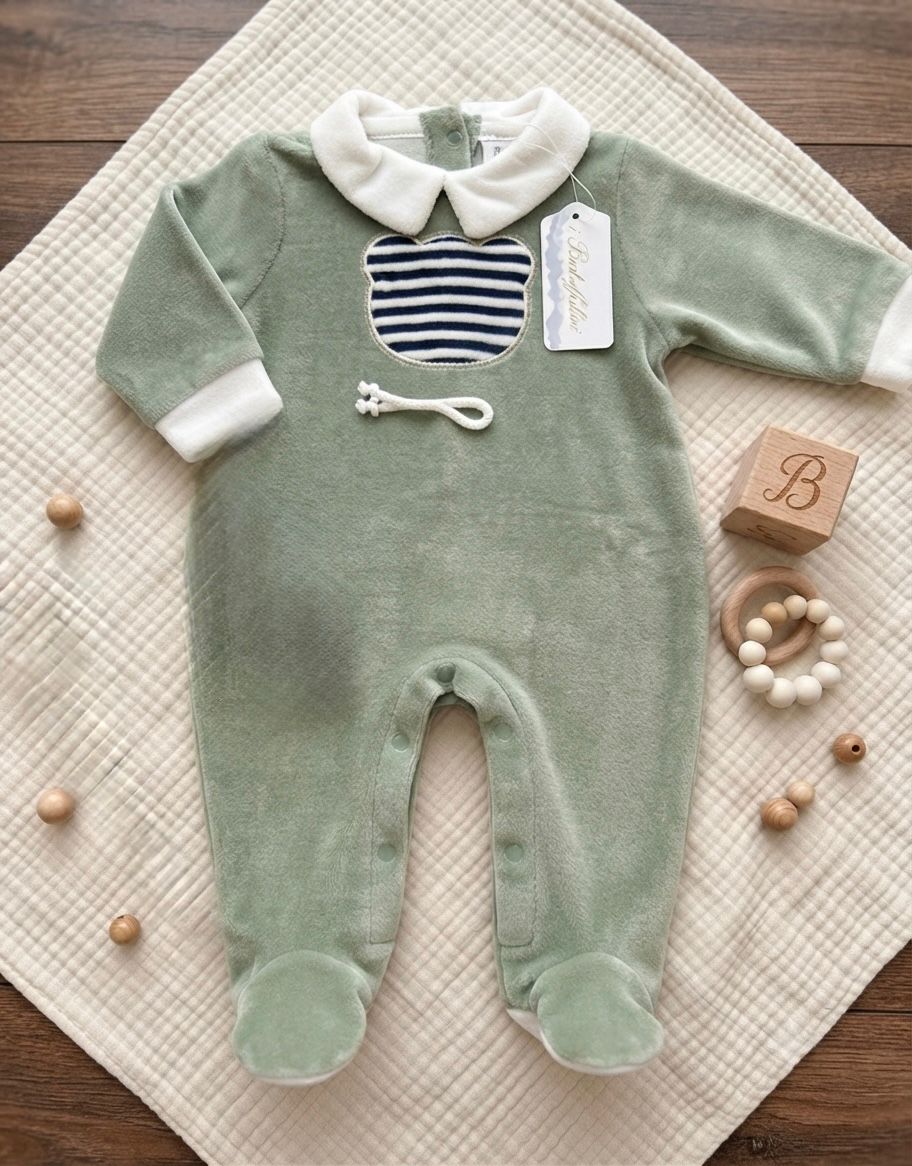 Tutina in Ciniglia Neonato Maschietto I Batuffolini Art. B548/7M