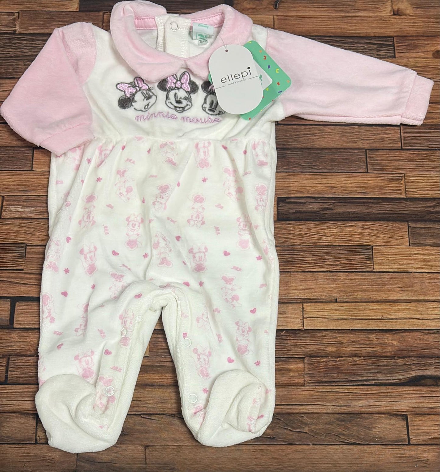 Tutina in Ciniglia Disney Minnie per Neonata – Morbida e Calda