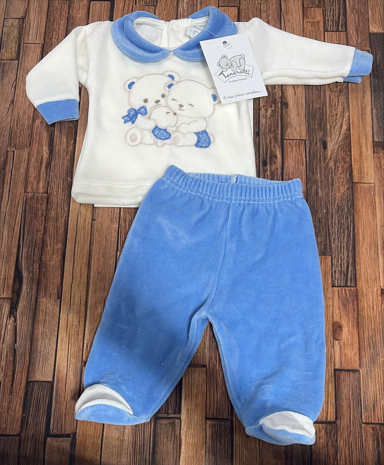 Completo Neonato con Ghettina in Ciniglia Tenerotti Art. 31 522