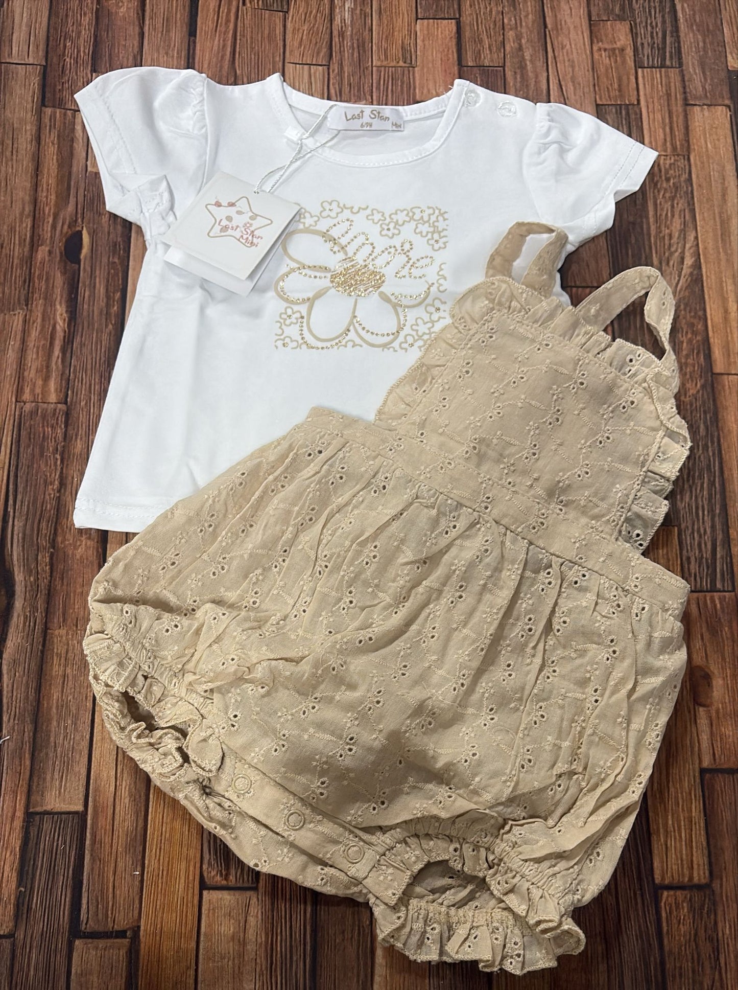 Completo Neonata con Salopette e T-Shirt NEA-611 – Last Star