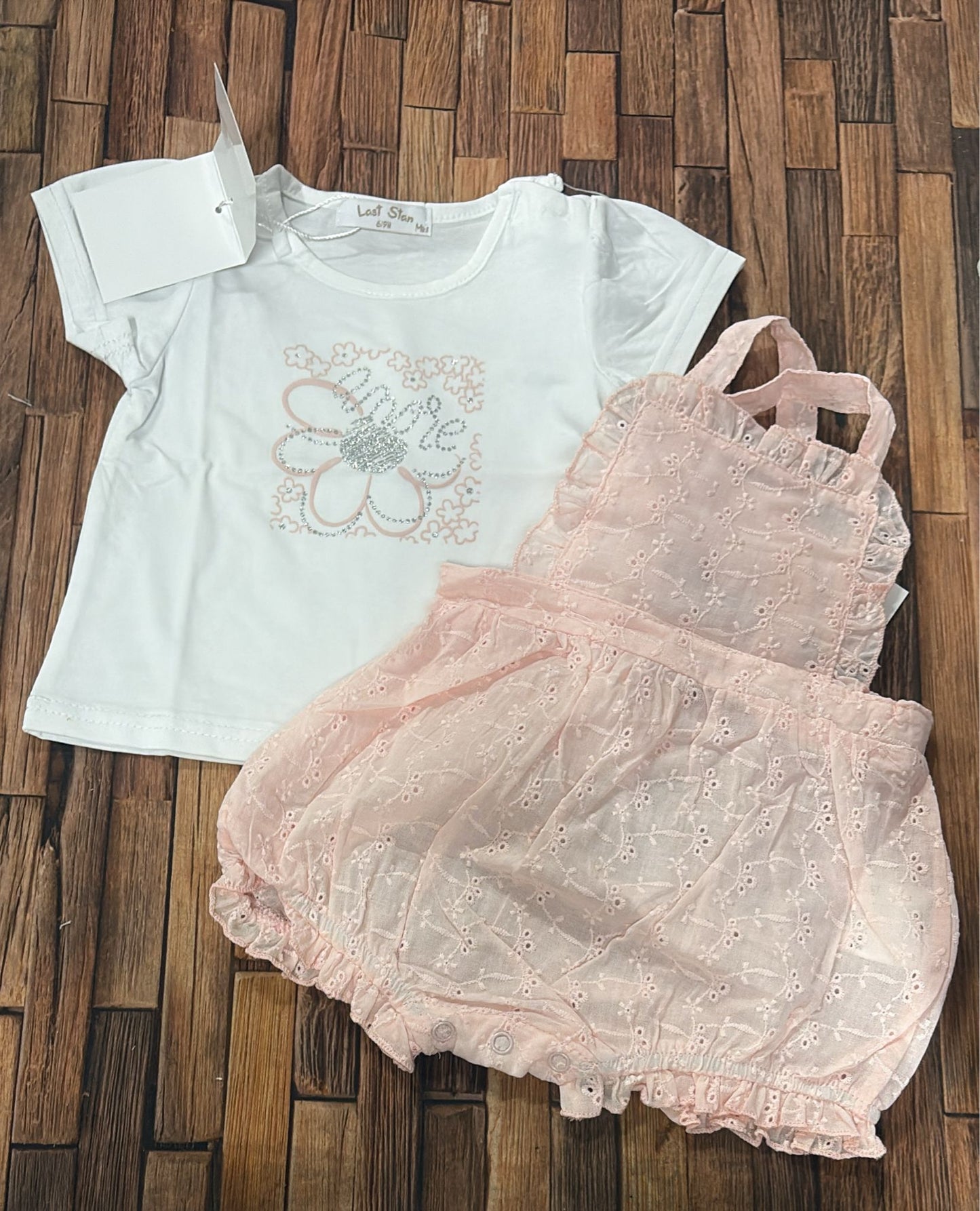 Completo Neonata con Salopette e T-Shirt NEA-611 – Last Star