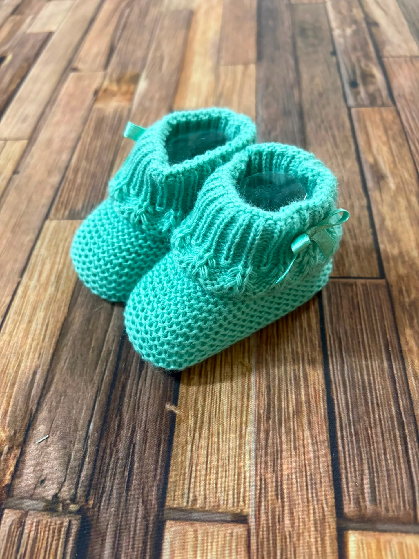 Scarpine Neonato in Lana con Fiocchetto – Modello 4