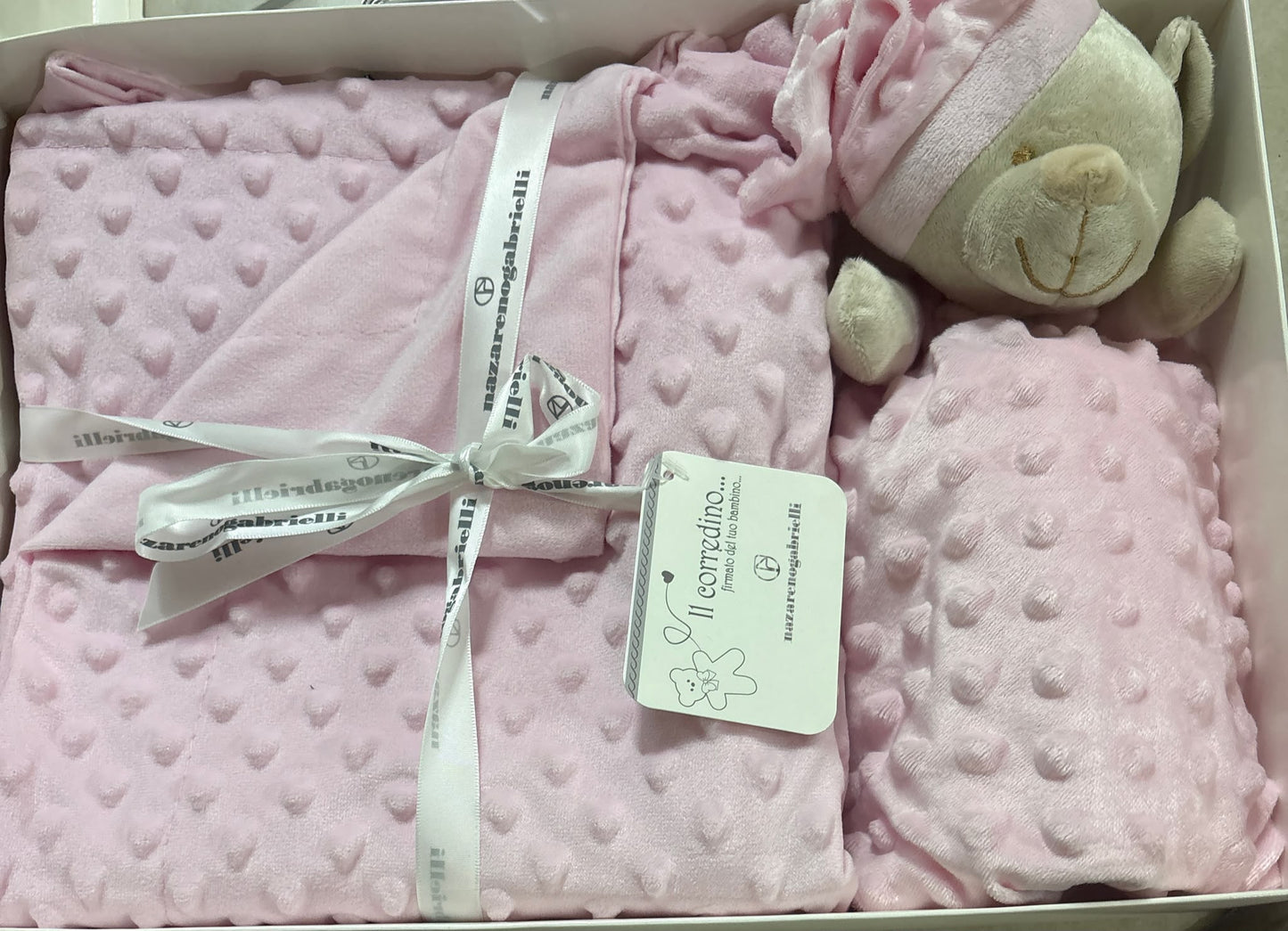Plaid per passeggino con Dou Dou di Nazareno Gabrielli in Coral – Art. NG-4791
