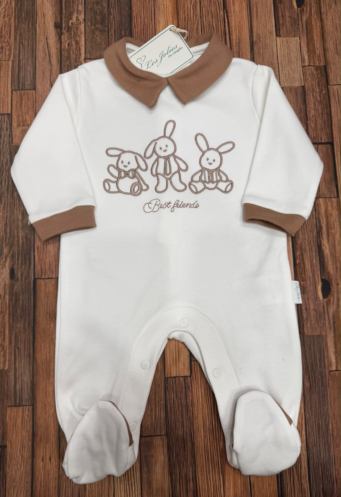 Tutina Neonato in Caldo Cotone con Coniglietti Les Jolies – Art. LJ-341