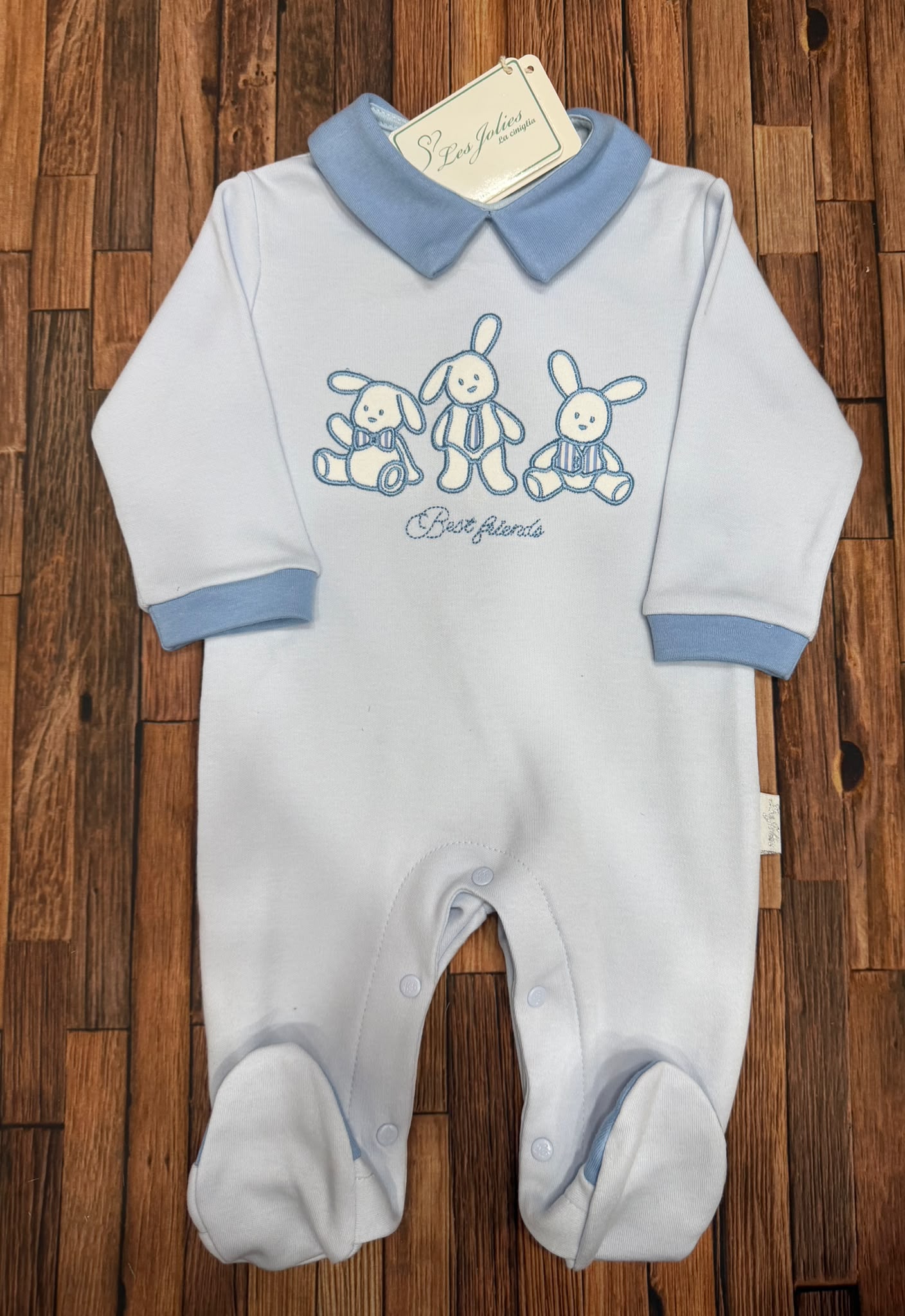 Tutina Neonato in Caldo Cotone con Coniglietti Les Jolies – Art. LJ-341