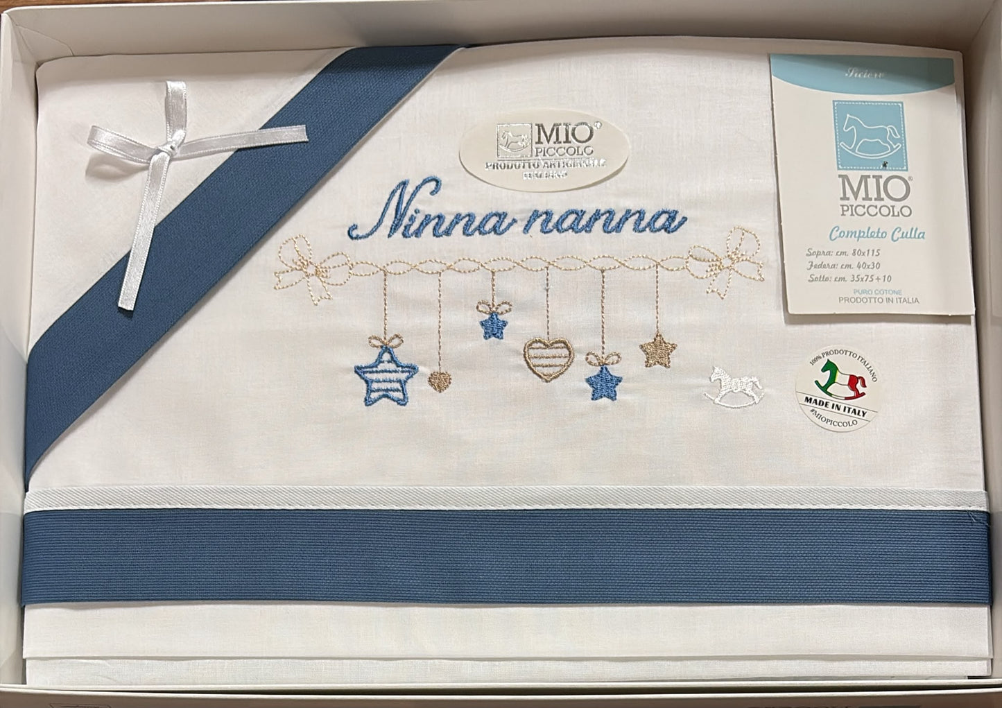Completo Lenzuola Passeggino e Culla Piccola Mio Piccolo – Art. 13