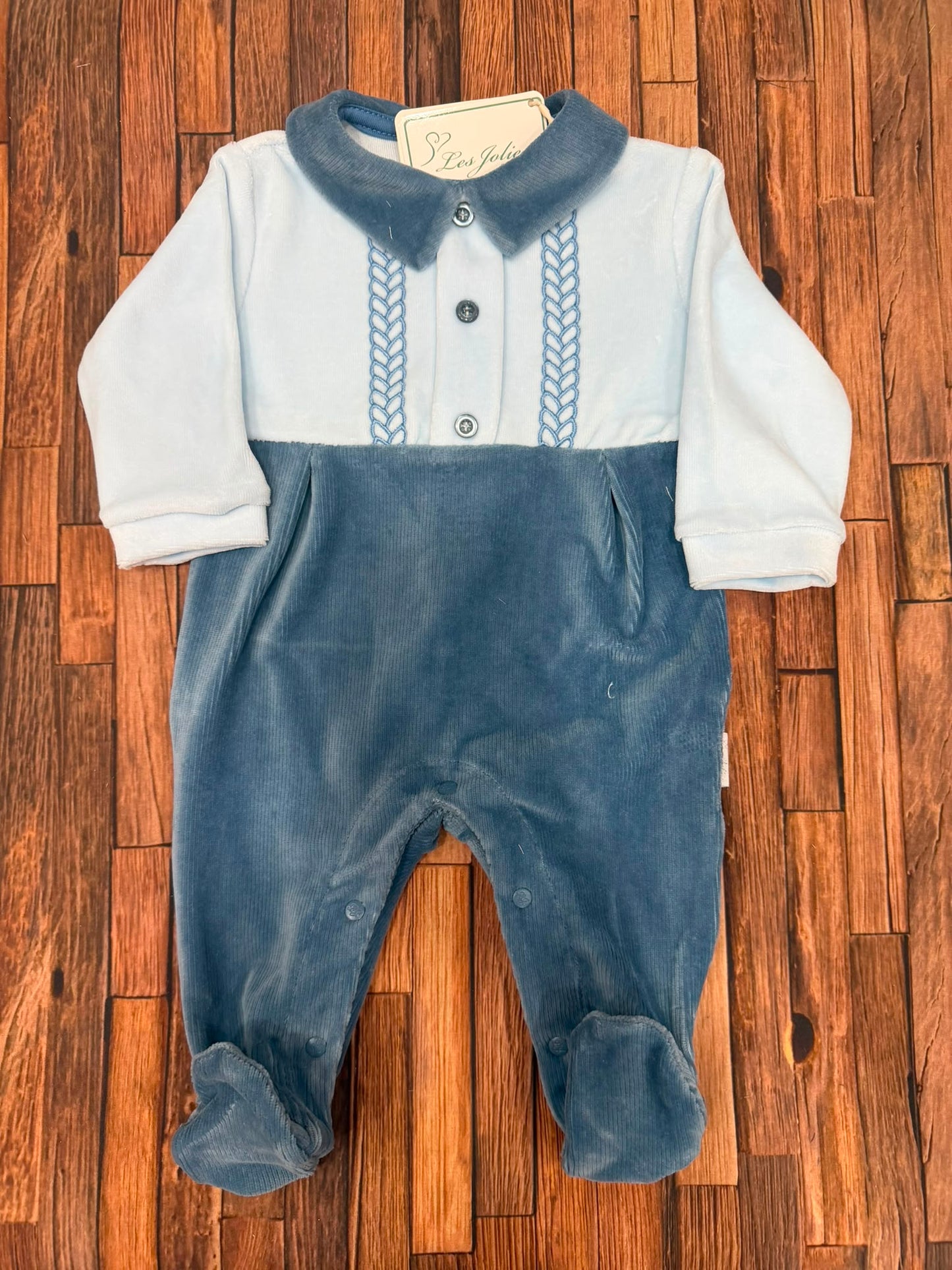 Tutina in Ciniglia Les Jolies Elegante con Colletto – Art. LJ-344 Dis.36