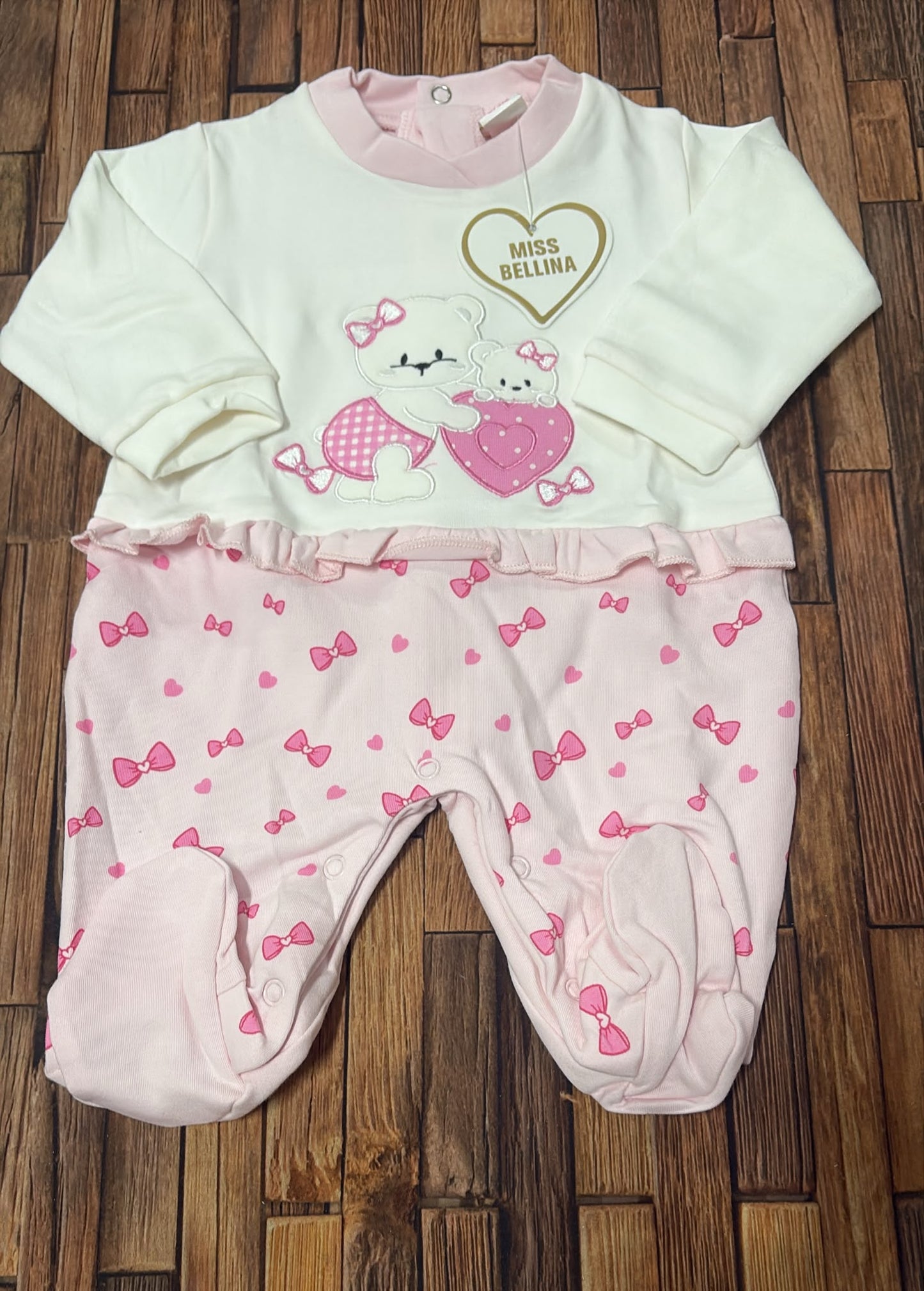 Tutina in caldo cotone femminuccia Miss Bellina