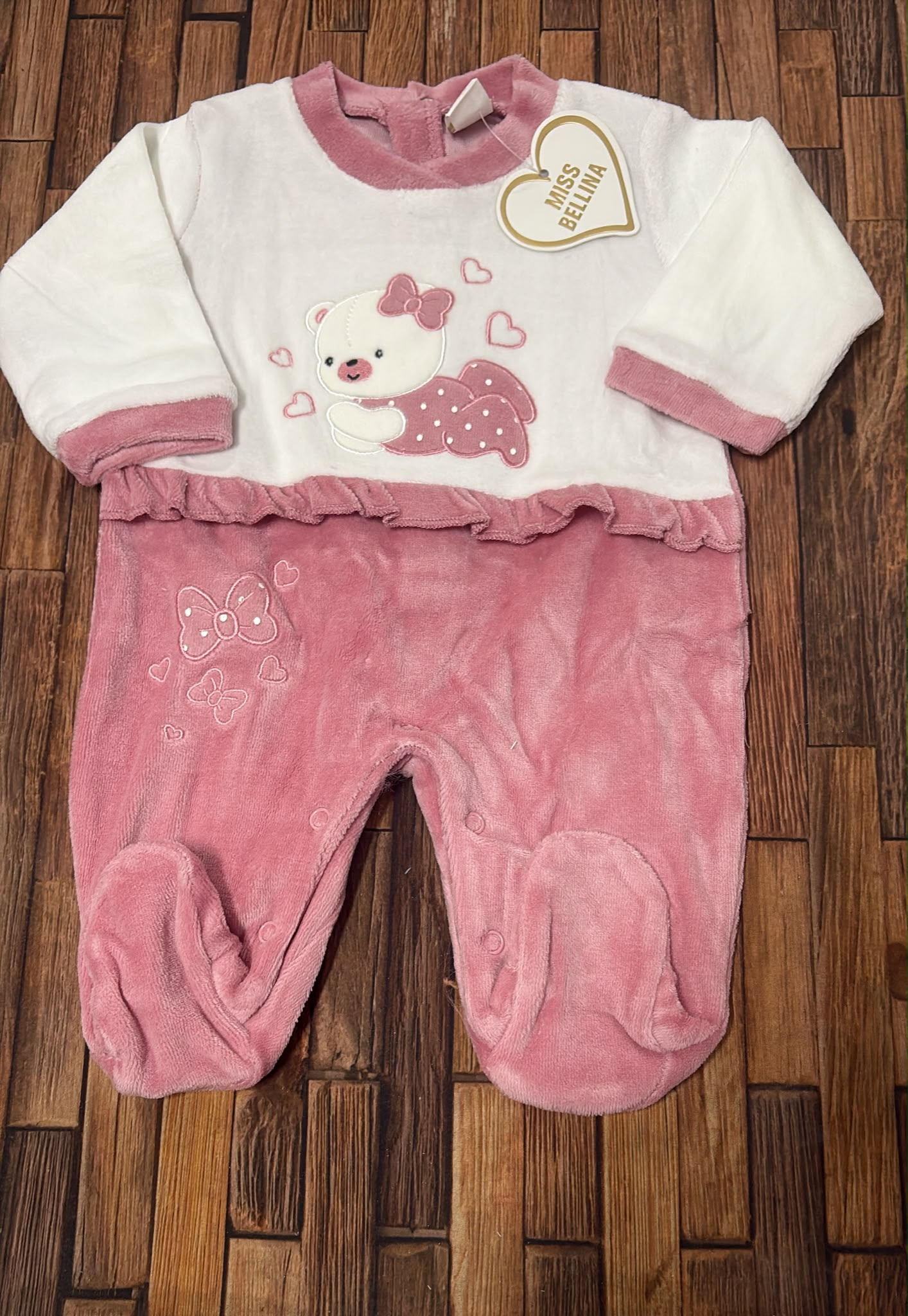 Tutina in Ciniglia Neonata Miss Bellina XNA-257