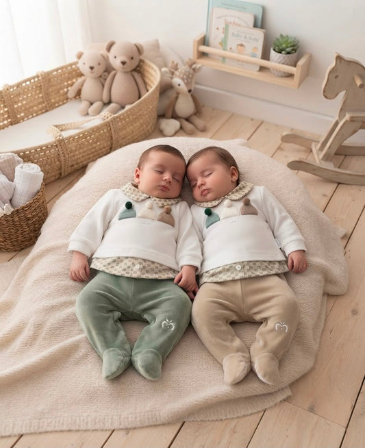 Completo Spezzato in Ciniglia Neonato Melanie SC106
