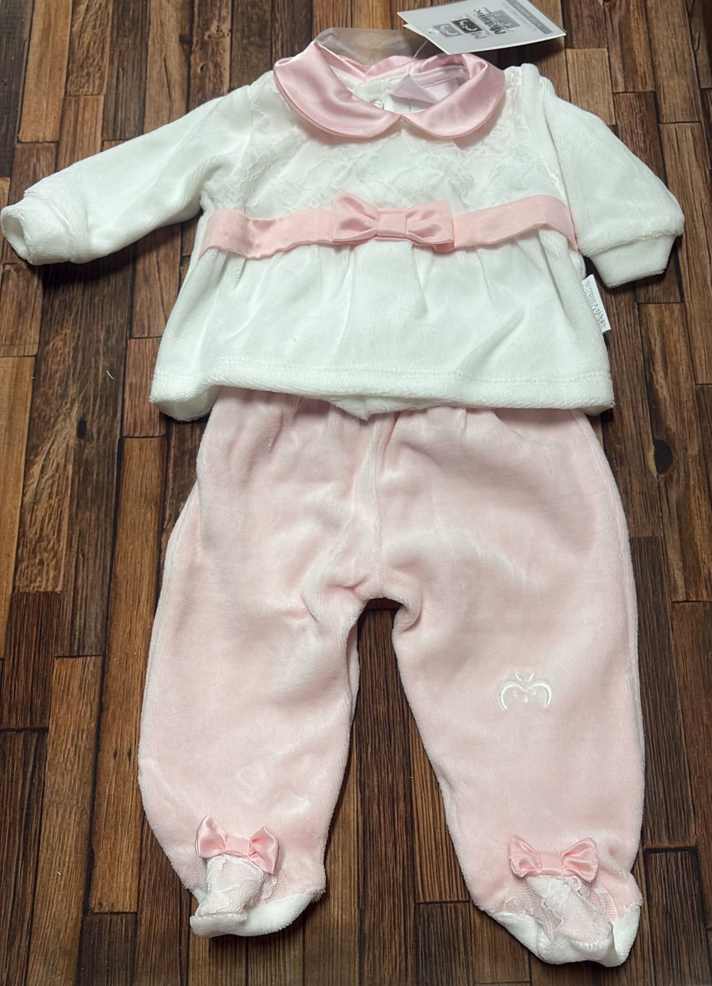 Completo Spezzato in Ciniglia Neonata Melanie SC110