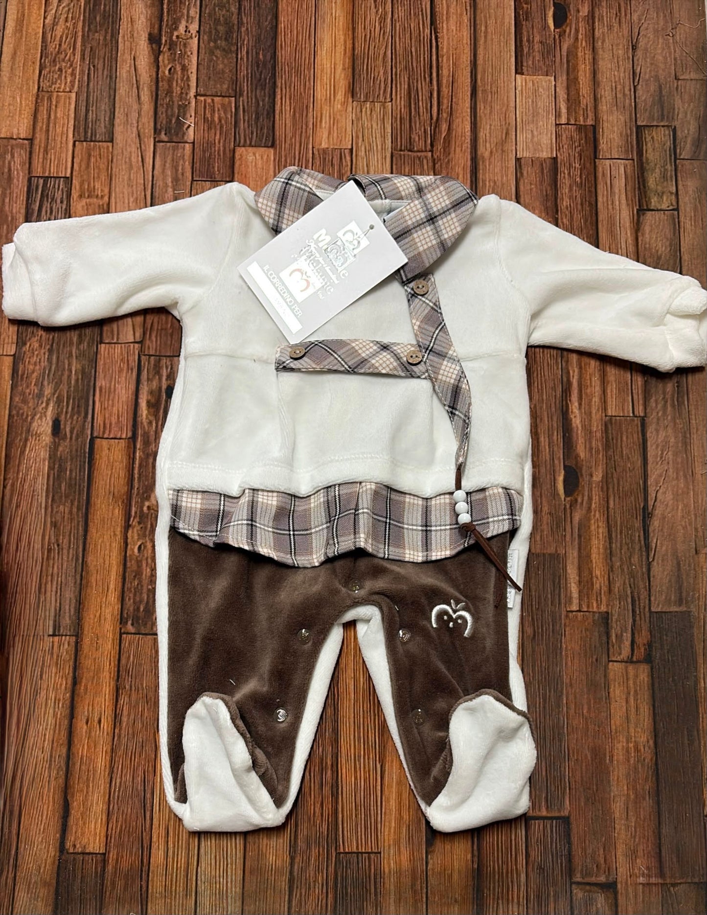 Tutina in ciniglia maschietto Melanie TC102