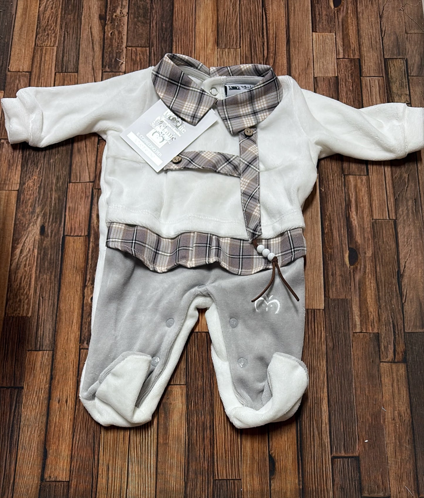 Tutina in ciniglia maschietto Melanie TC102