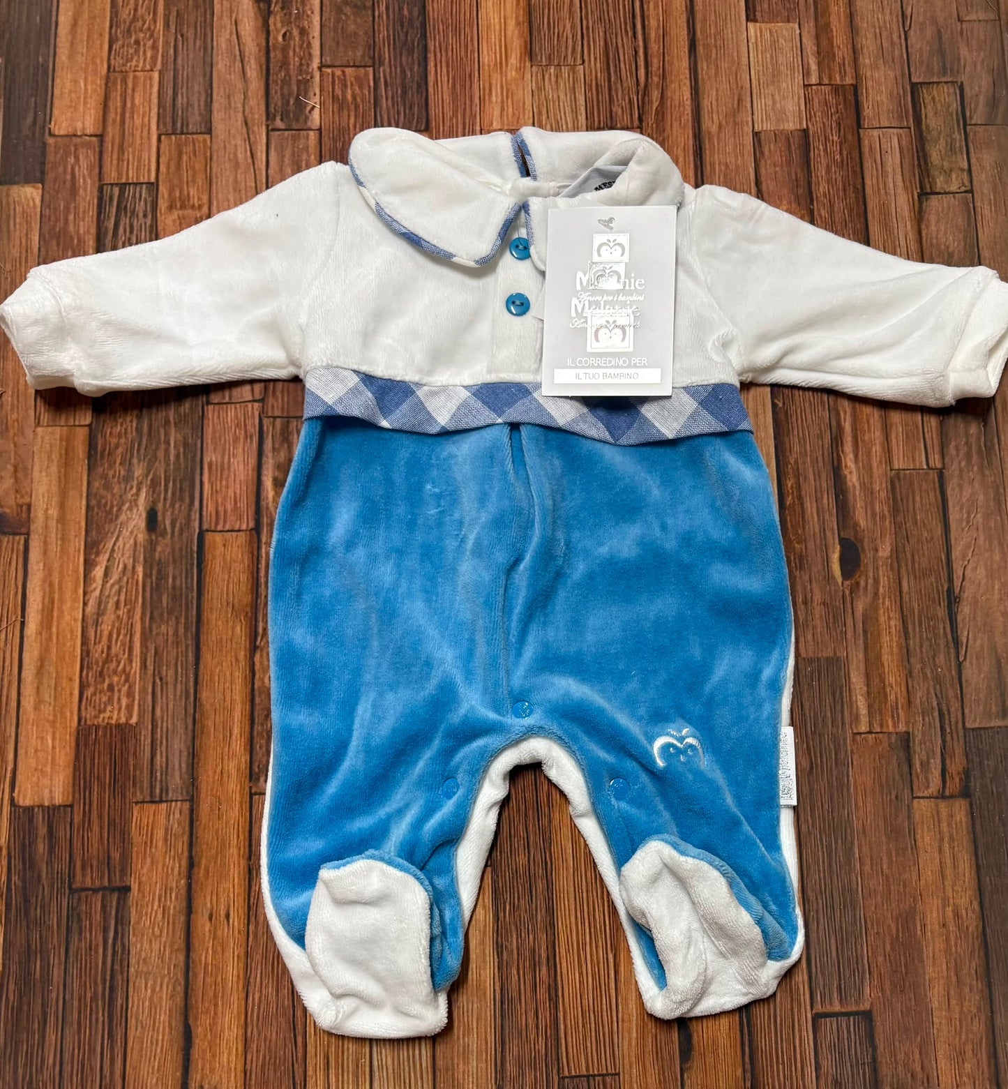 Tutina in ciniglia maschietto Melanie TC107