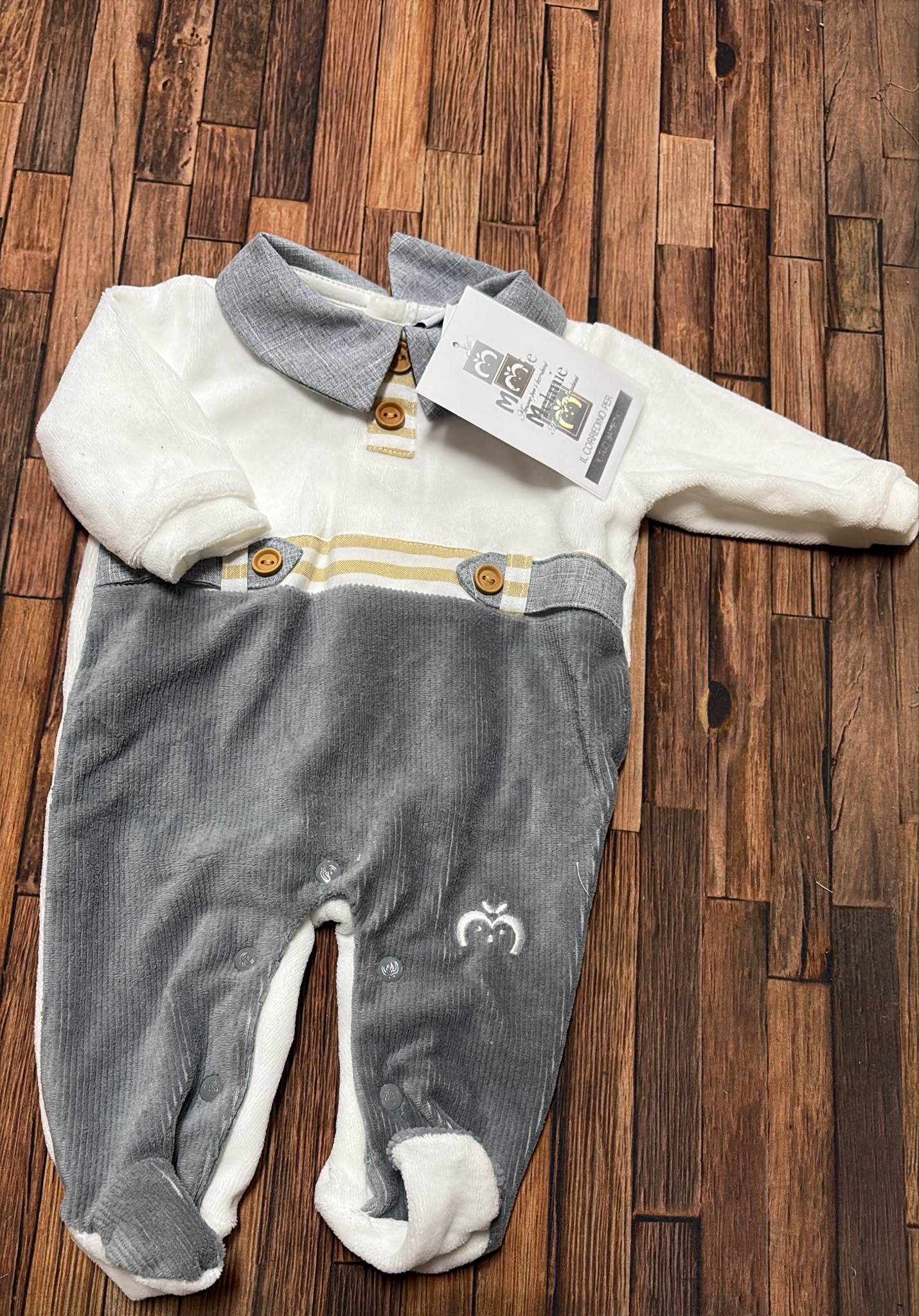 Tutina in ciniglia maschietto Melanie TC104