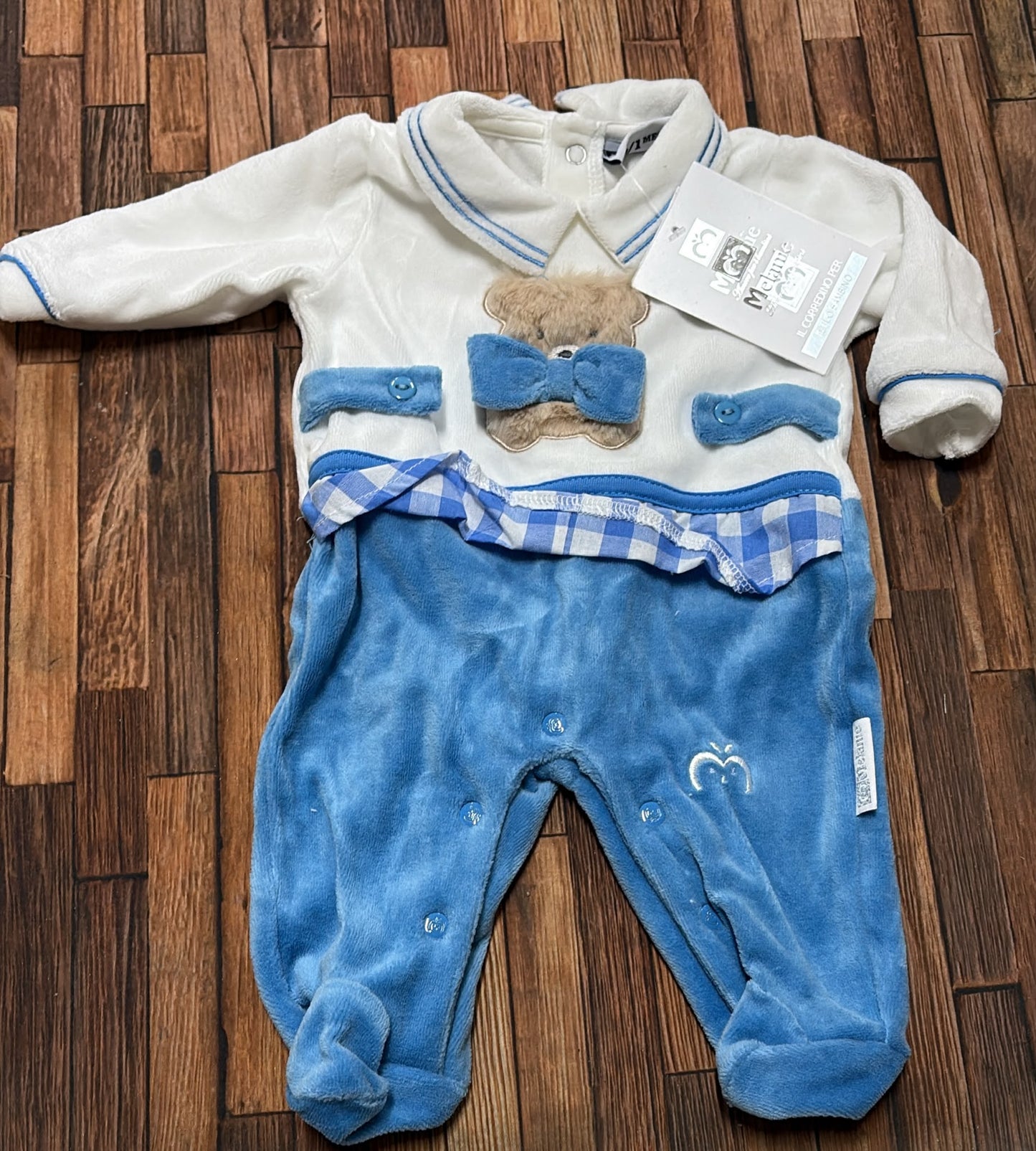 Tutina in ciniglia maschietto Melanie TC101
