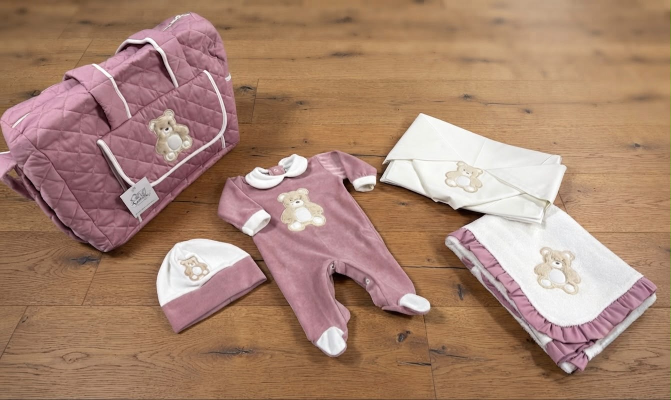 Set Uscita Nascita Tutina + Copertina “Stelle & Pupi” – Art. SNBA-1494-M3 (Copia) (Copia)
