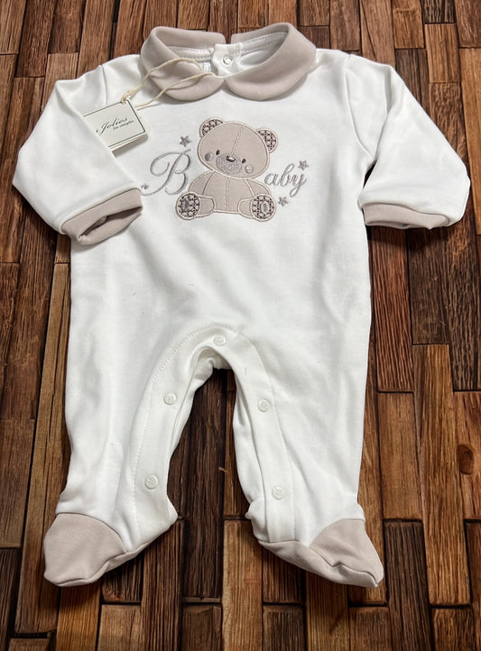 Tutina Neonato in Interlock Caldo Cotone Les Jolies