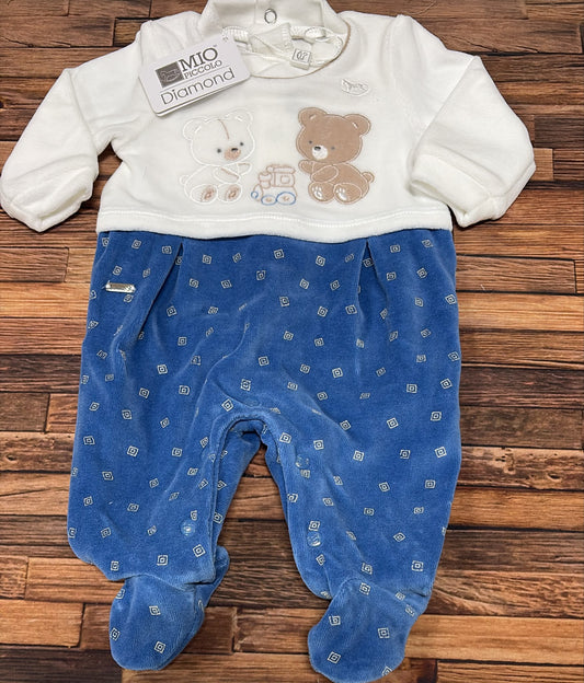 Tutina Neonato in Ciniglia Mio Piccolo Diamond