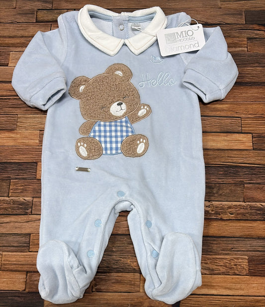 Tutina Neonato in Ciniglia Mio Piccolo Diamond