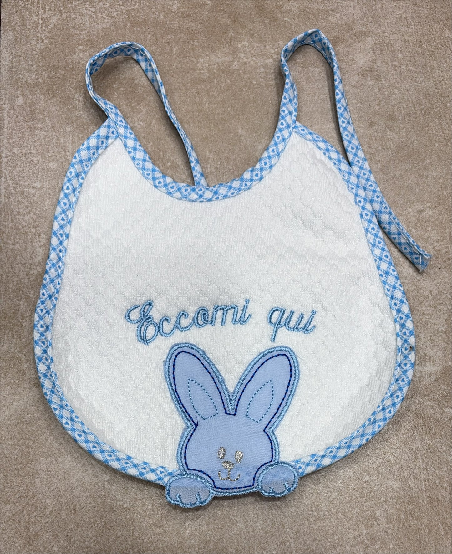 Bavetta Neonato in Piquet Orso o Coniglio