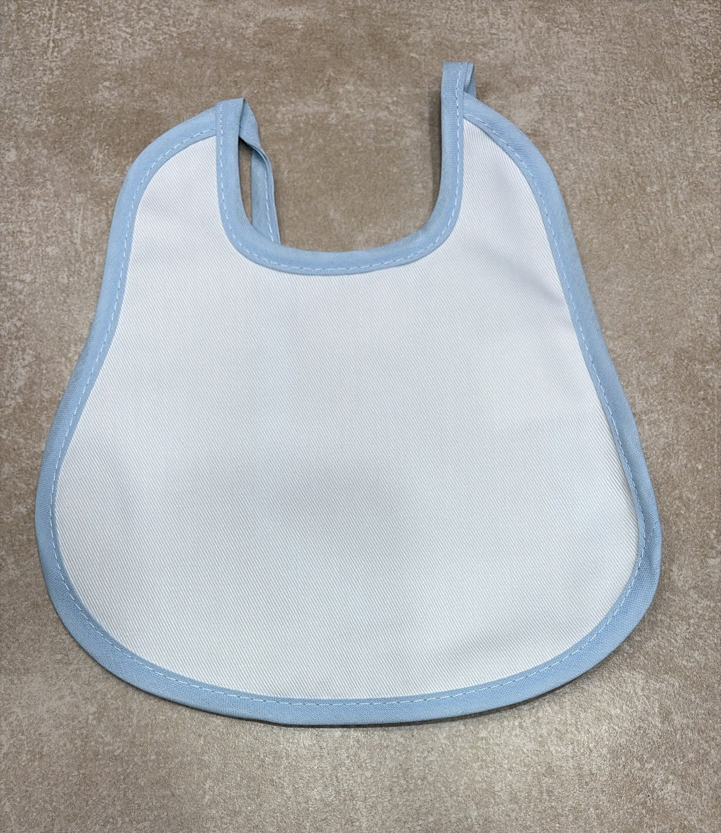 Bavetta Neonato in Cotone con Bordo Colorato