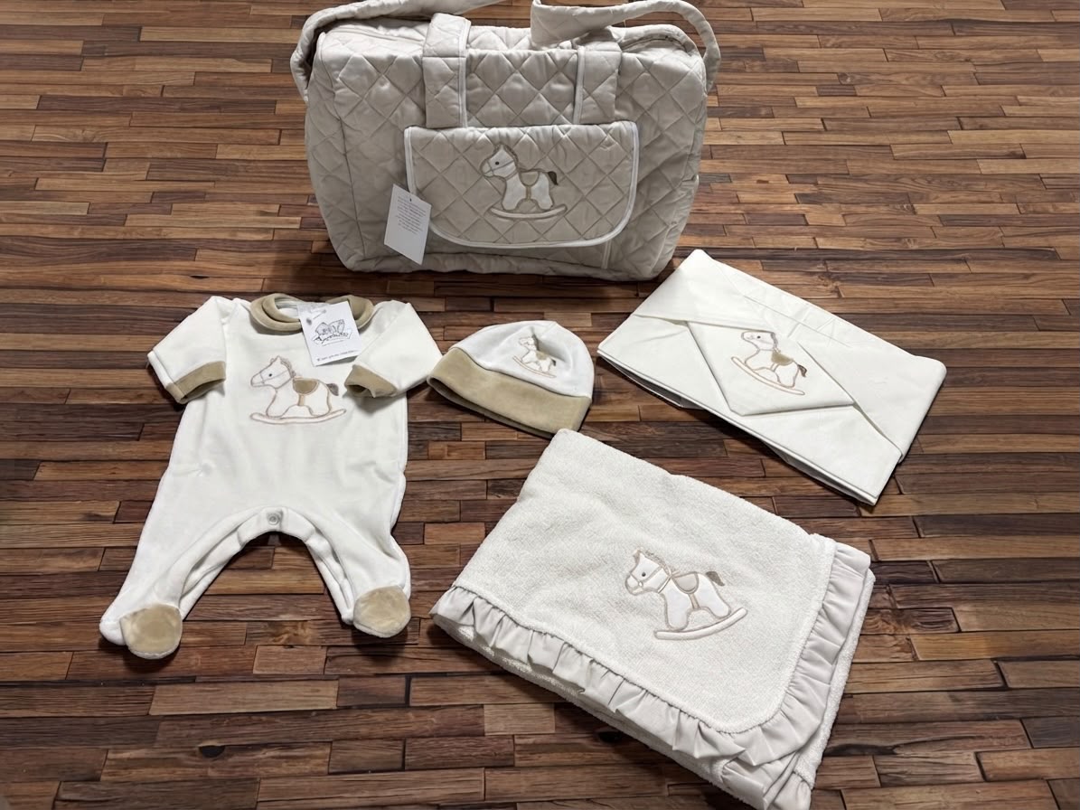 Set Uscita Clinica Neonato 5 Pezzi Cavalluccio – Tenerotti