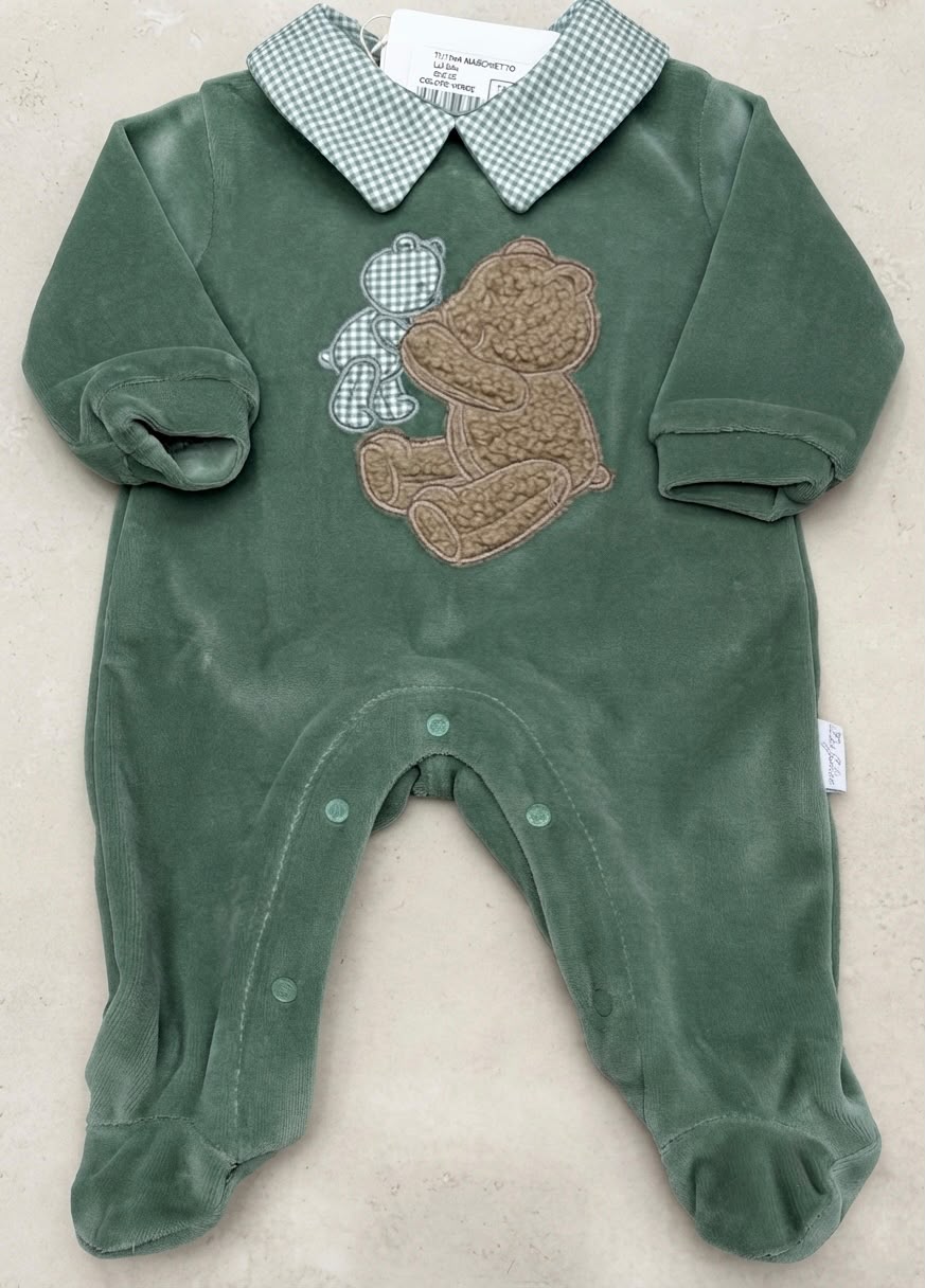 Tutina Maschietto in Ciniglia con Orsetto Les Jolies – LJ-344