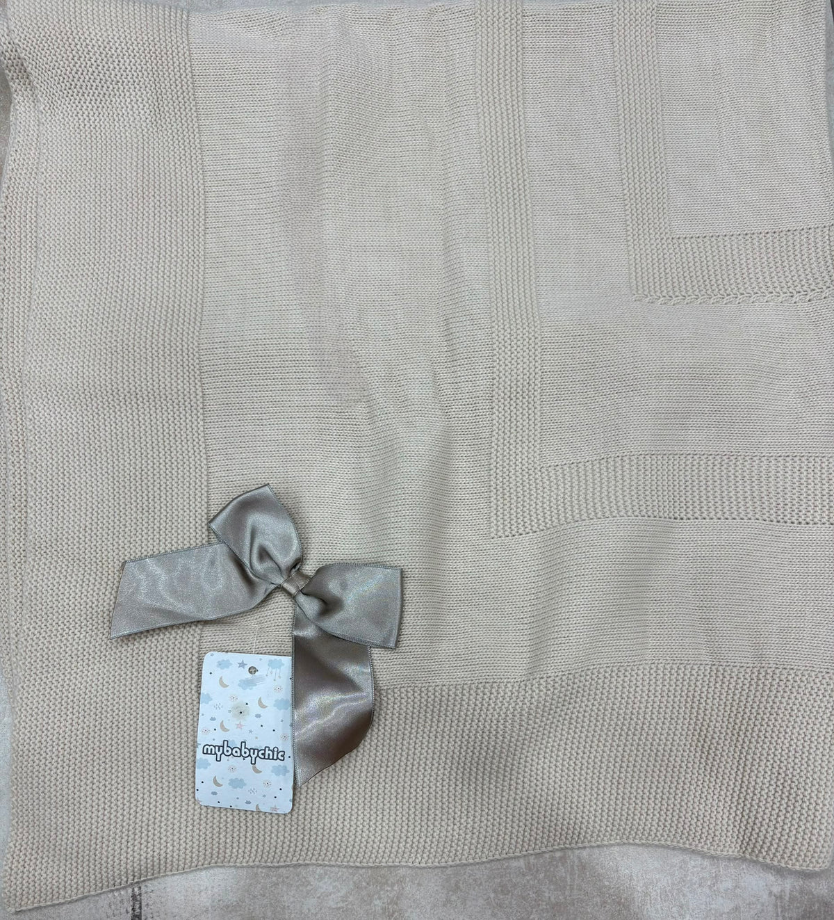 Scialle Neonato in Maglia My Baby Chic – Art. 2452