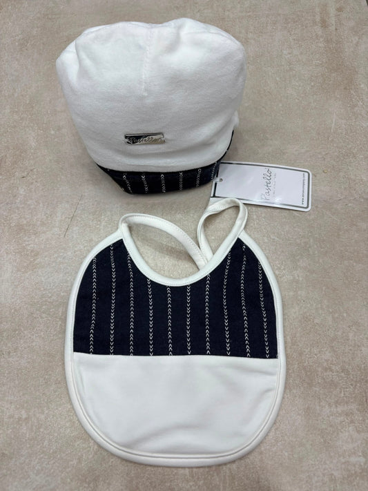 Set Cappellino e Bavetta Neonato Pastello Chic – Art. SET31AH