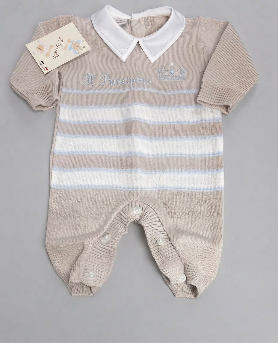 Tutone Neonato in Maglia Modello Lana “L’Orsetto” – Il Principino