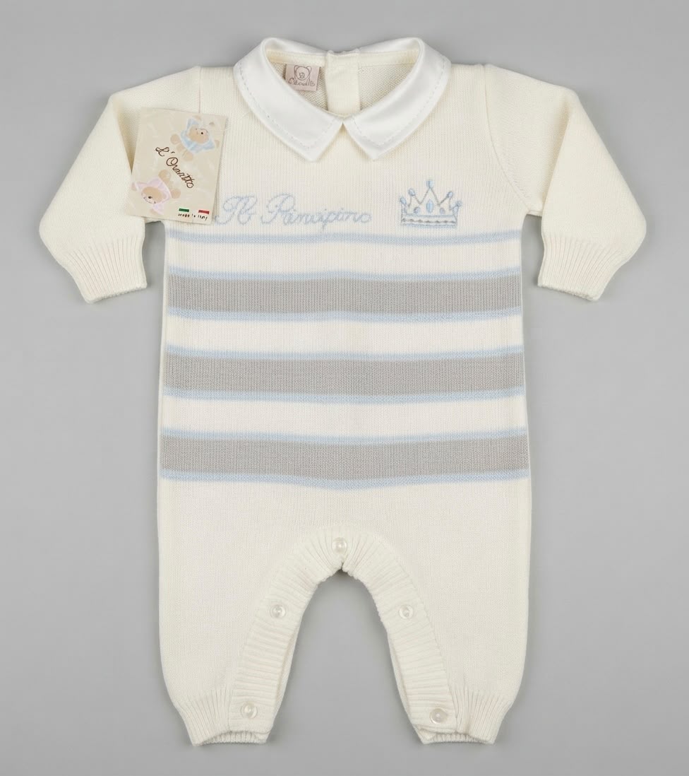 Tutone Neonato in Maglia Modello Lana “L’Orsetto” – Il Principino