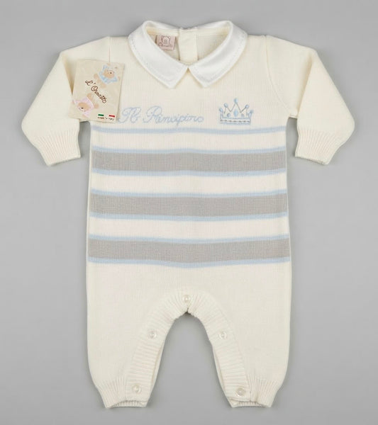 Tutone Neonato in Maglia Modello Lana “L’Orsetto” – Il Principino