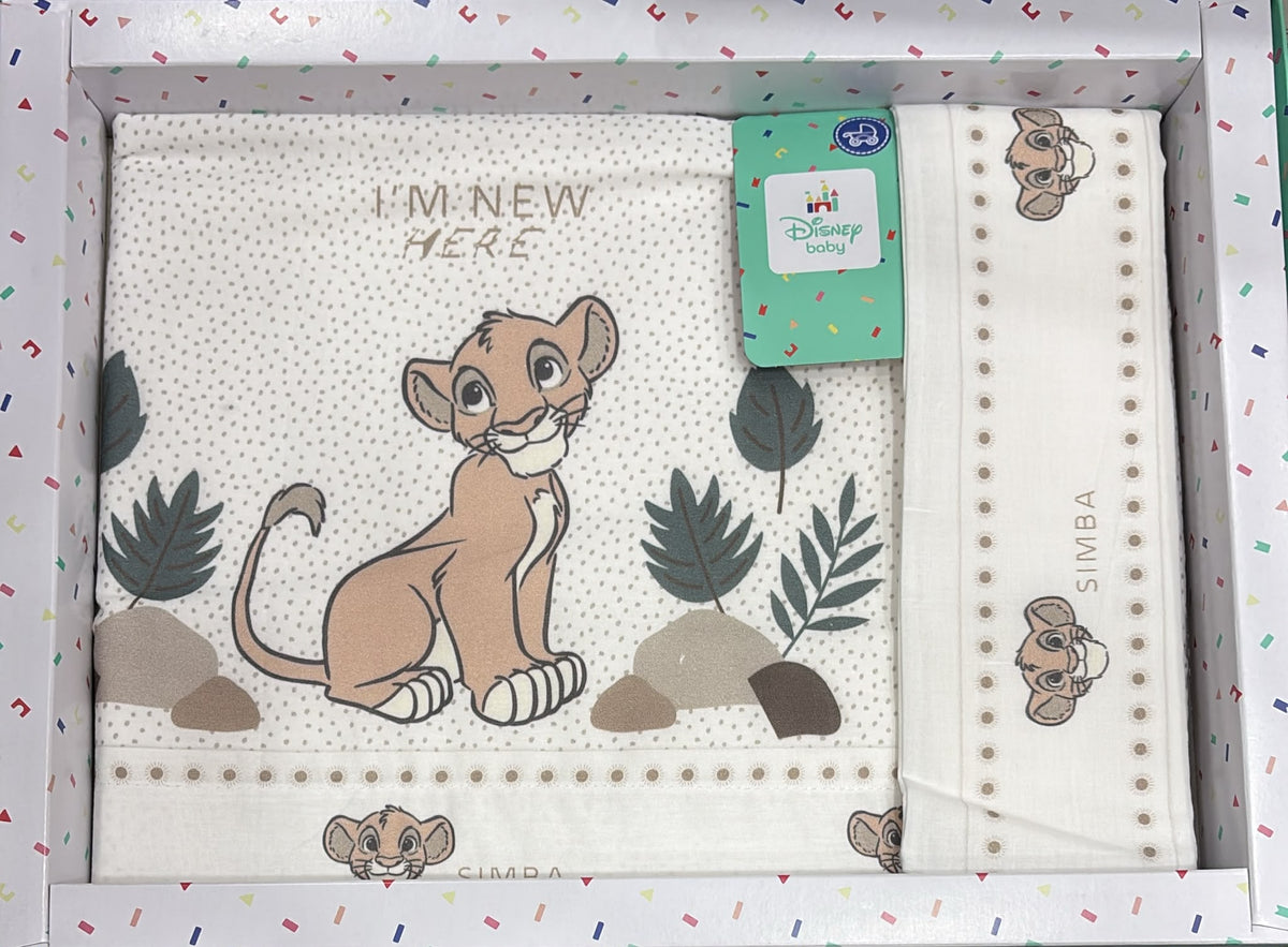 Lenzuola passeggino/navicella Disney in cotone – 3 pezzi