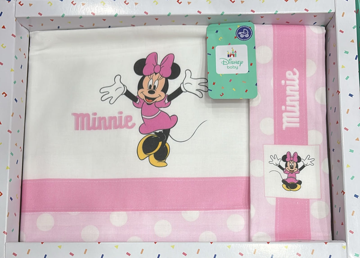 Lenzuola passeggino/navicella Disney in cotone – 3 pezzi
