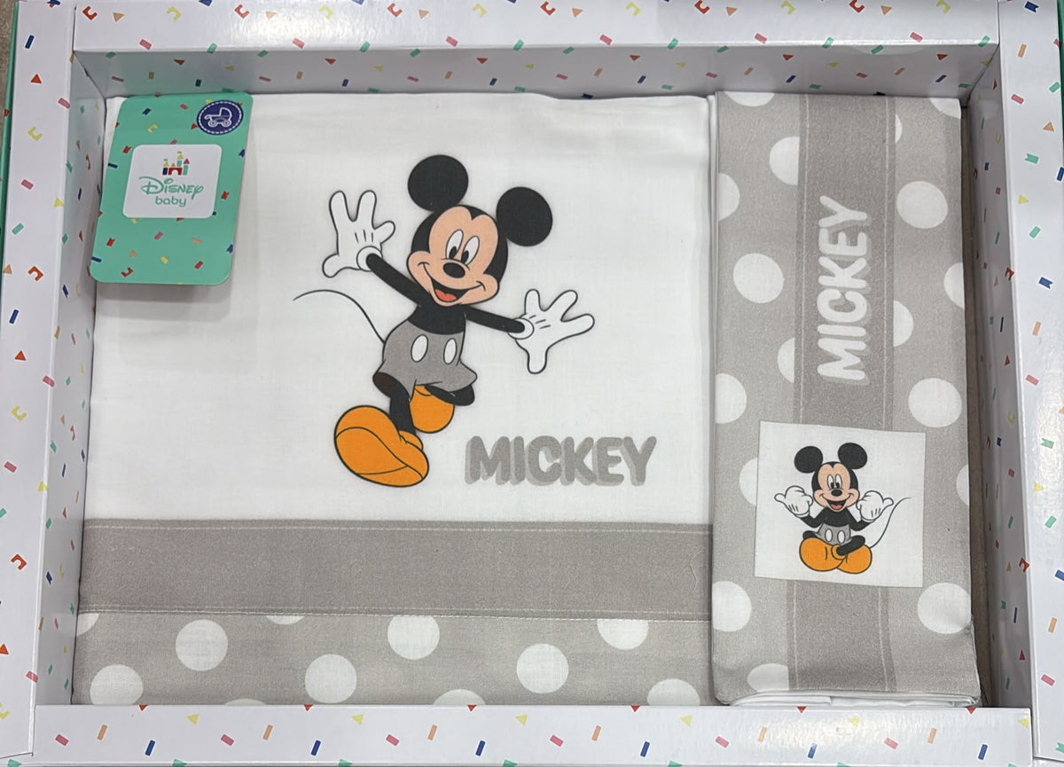 Lenzuola passeggino/navicella Disney in cotone – 3 pezzi