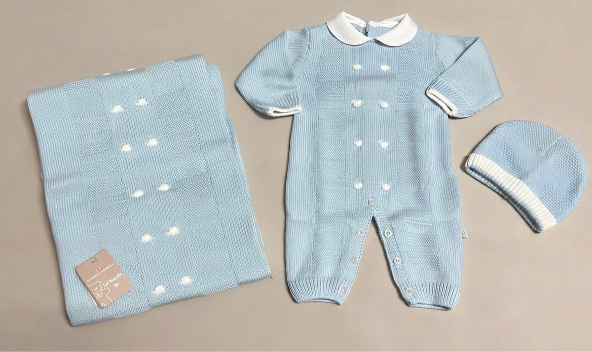 Completo Nascita 3 Pezzi in Maglia Nazareno Gabrielli – NG3488 Dis. 3