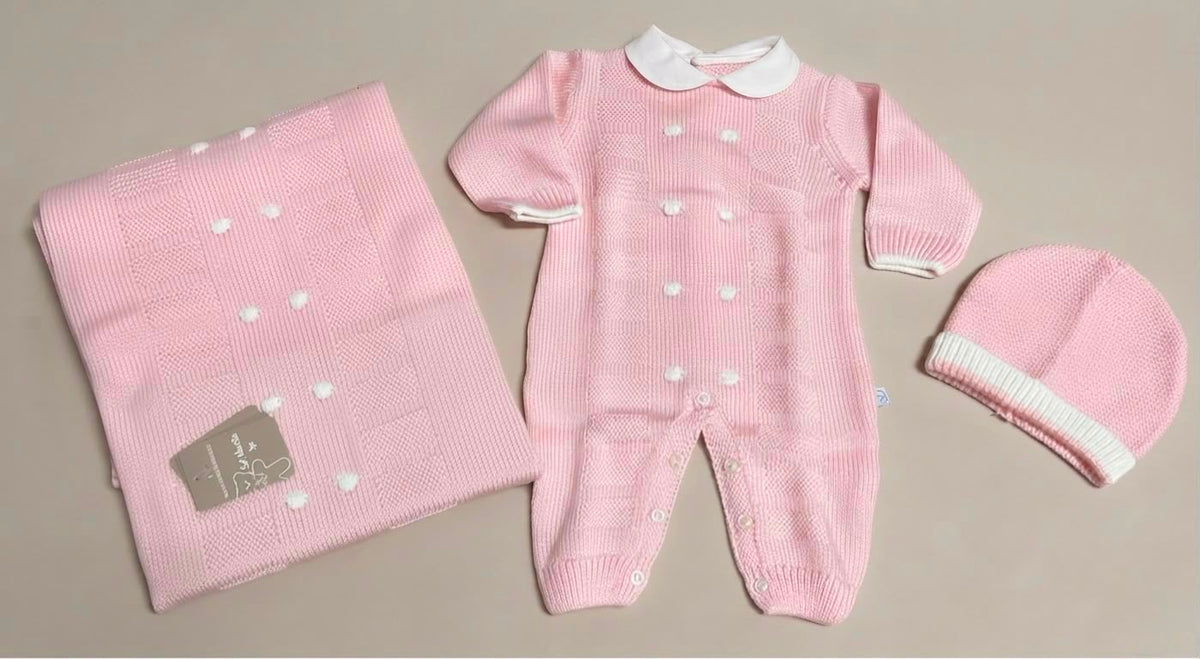 Completo Nascita 3 Pezzi in Maglia Nazareno Gabrielli – NG3488 Dis. 3