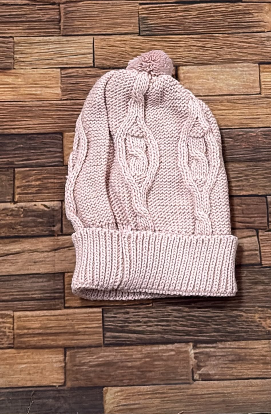 Cappellino Neonato in Maglia con Pon Pon – Art. 6961