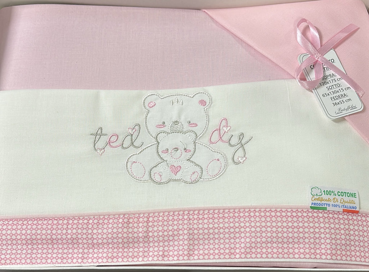 Lenzuola Culla Neonato Batuffolini 100% Cotone – Art. B0203