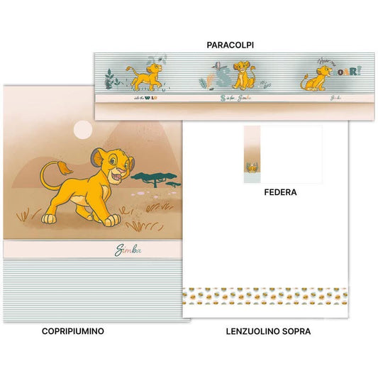 Composé Culla Disney Baby Simba 5 Pezzi – Art. 1003