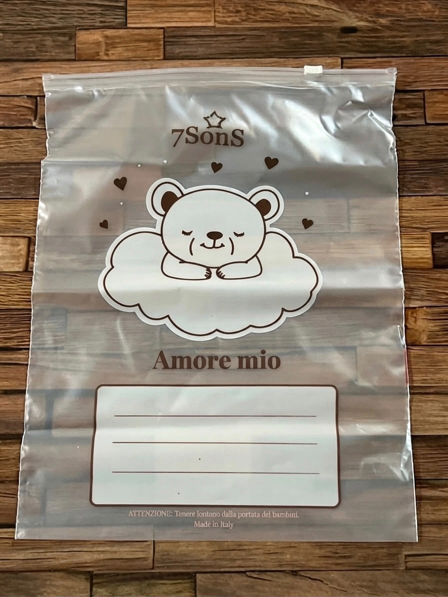 Set 6 Sacchi Cambio Neonato con Chiusura – Art. 7S 0099
